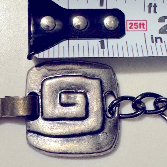 Vintage Boho Bronze, Silver and Gold Mixed Metal Belt - Picture 6 of 6